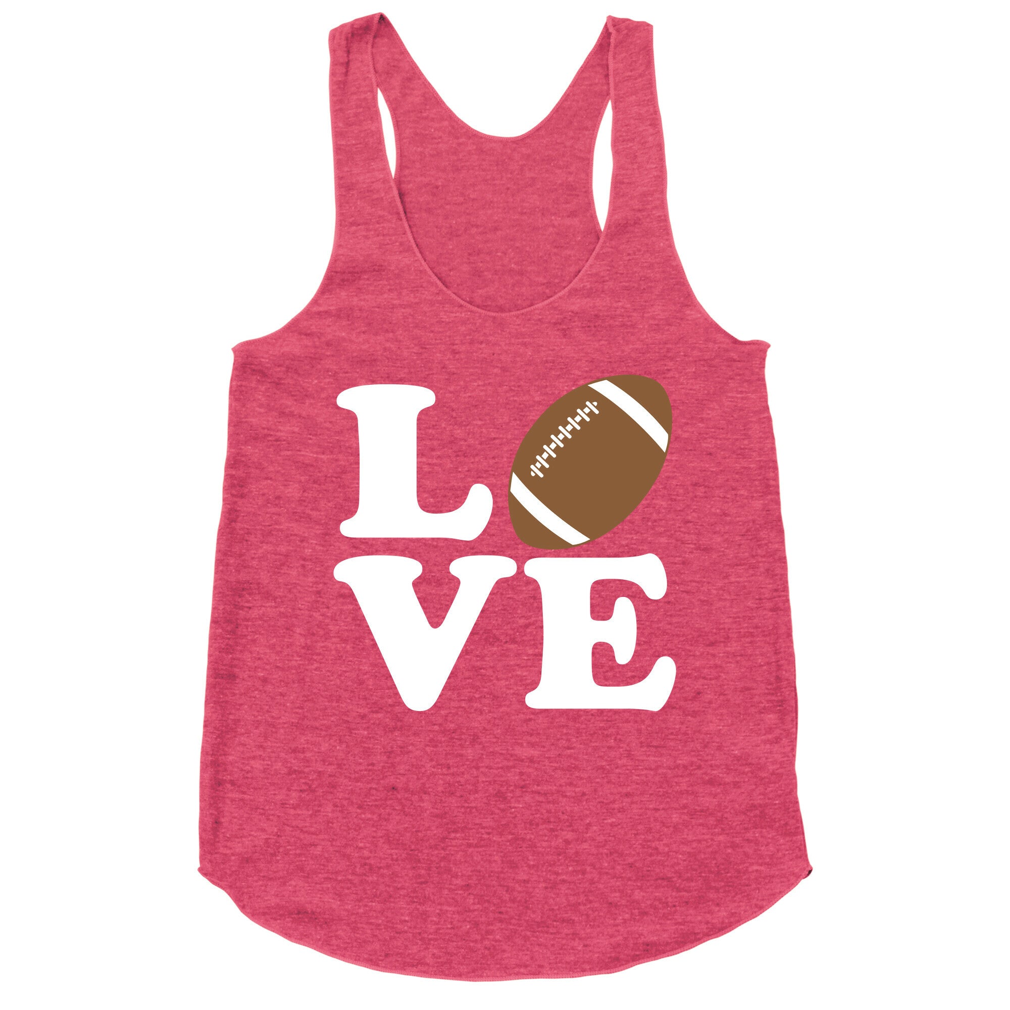 Love Football Racerback Tank